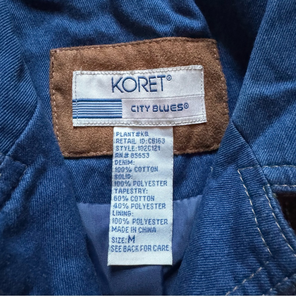 Vintage Patchwork Fall Denim Jacket Koret Women’s… - image 3